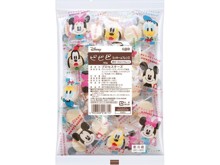 ピピピミッキー＆フレンズ鉄分・カルシウム入りチーズ 180g