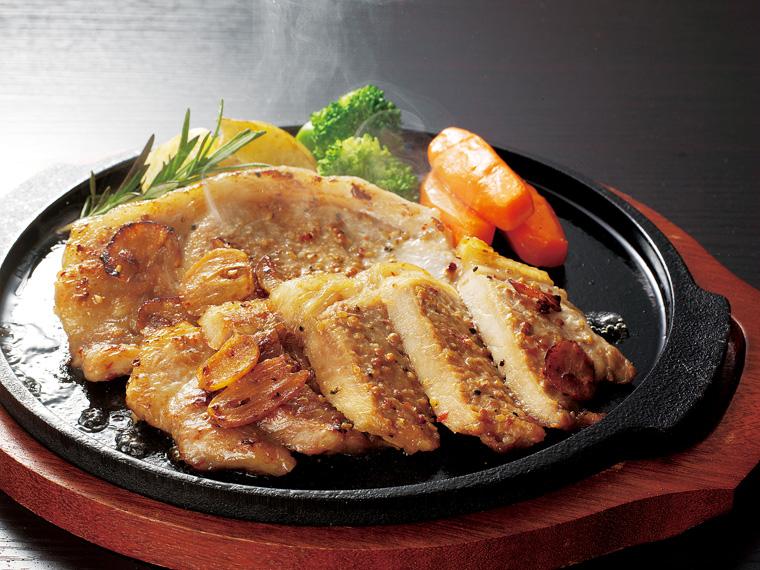 千葉のこめ豚ロースステーキ（ガーリック味） 3枚310g