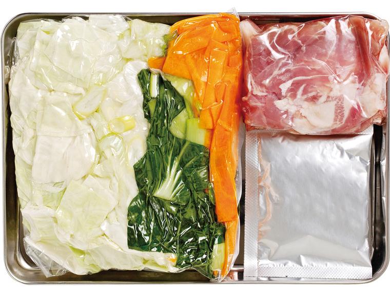 おかずキット　5種の野菜の香味醤油炒め（産直豚肉使用） 2人前