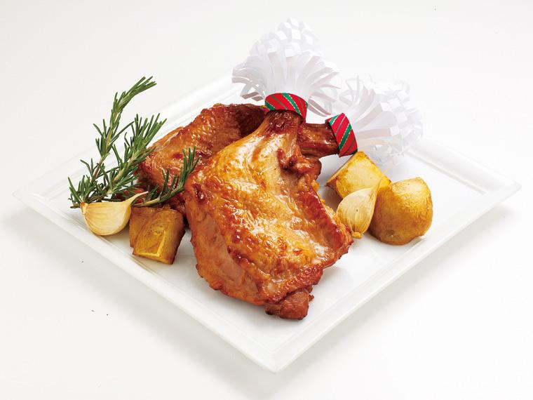 ≪数量限定716個（抽選）≫国産若鶏ローストチキンハニー＆アップル 2本320g