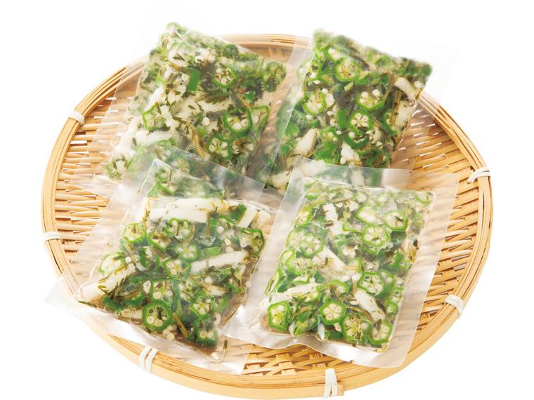 おくらとあかもくの山芋和え（昆布入り） 50g×4