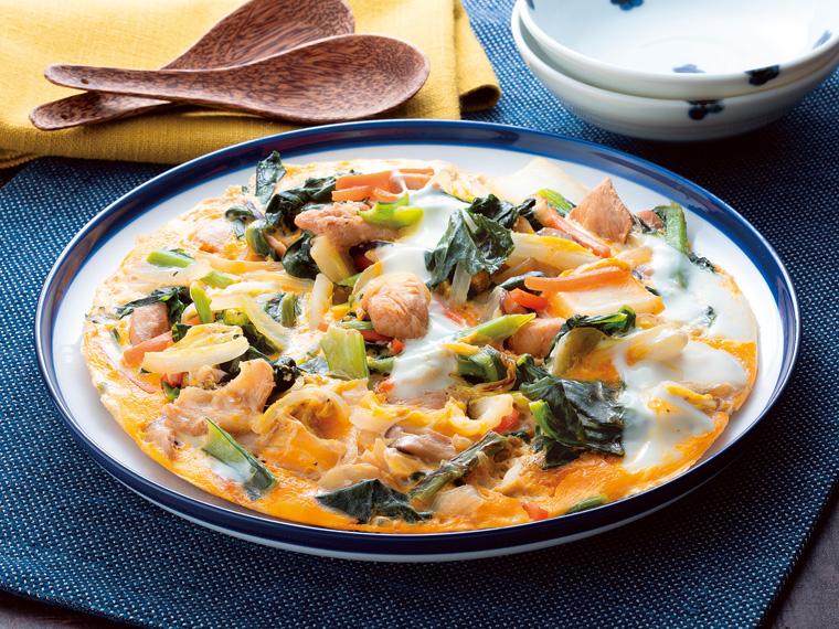 おかずキット　鶏肉と有機小松菜の卵とじ 2〜3人前