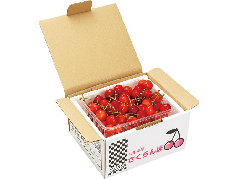 自宅直送　さくらんぼ（佐藤錦）バラ詰め ５００ｇ（秀　Ｌ・２Ｌ）