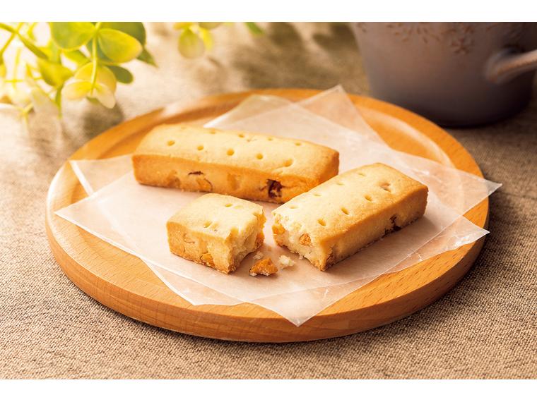 風味豊かな発酵バターのショートブレッド　アーモンド入り 2本×6
