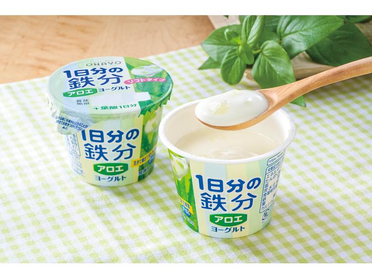 1日分の鉄分ヨーグルトアロエ 420g（70g×6個）