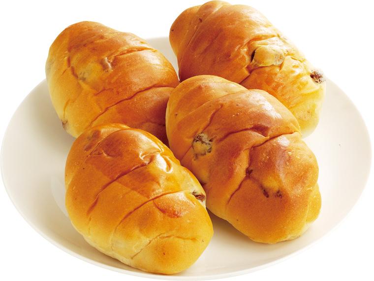 北海道産小麦レーズンロール 4個