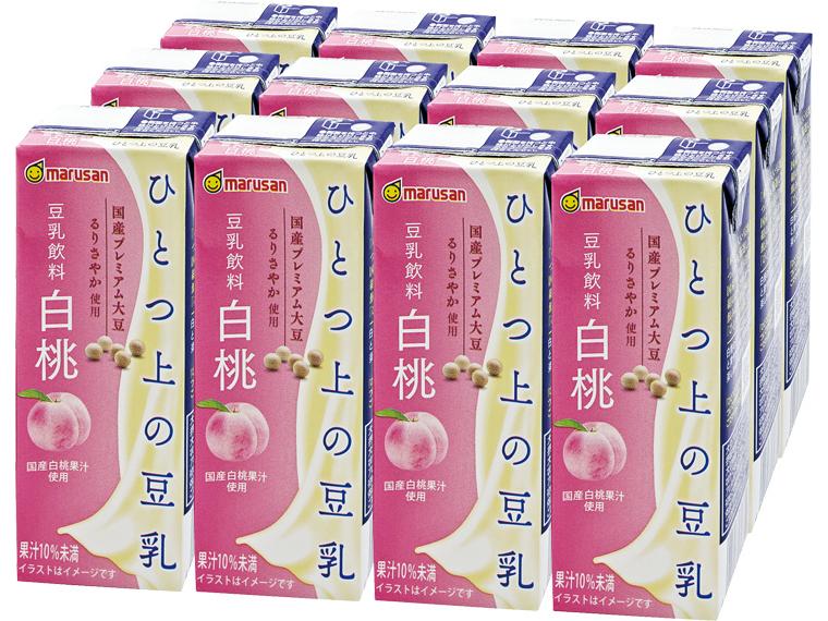 ひとつ上の豆乳　白桃 200ml×12