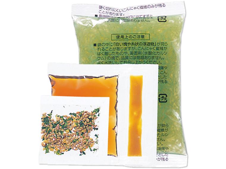 こんにゃくそうめん 3食370.8g（ドレッシング・ふりかけ・からし　各3袋付）