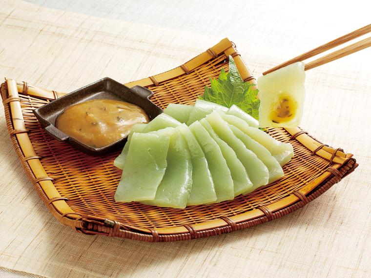 刺身こんにゃく（しそ酢みそ付） こんにゃく120g×2・しそ酢みそ20g×2