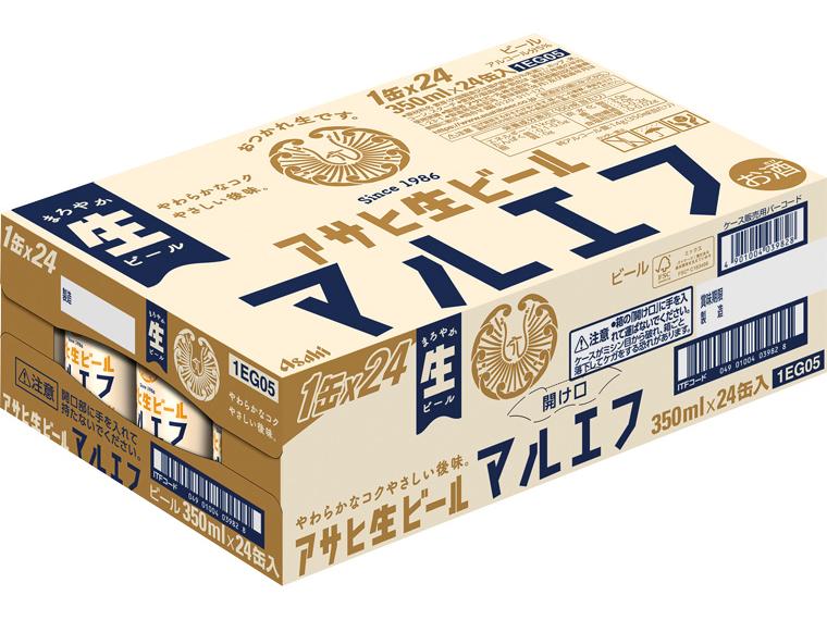 アサヒ生ビール　マルエフ 350ml×24