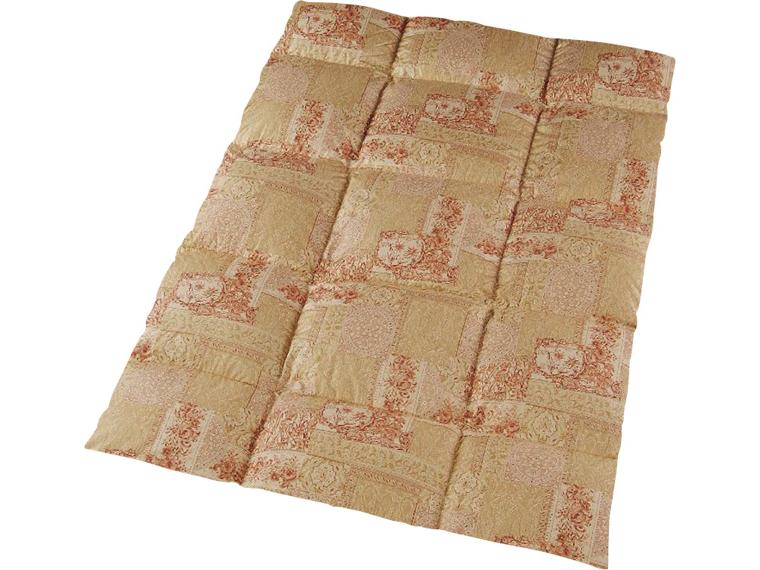 打ち直し　羽毛　ミラノ柄Ｗ　赤系 