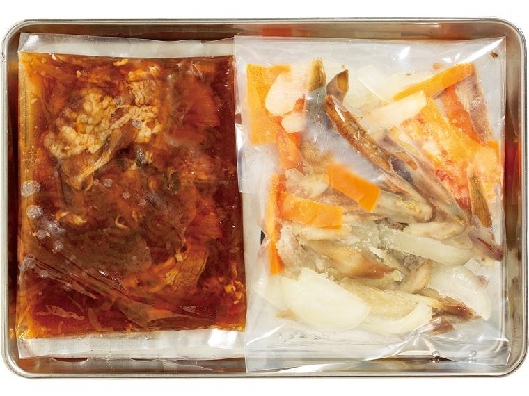 おかずキット　【冷凍】国産牛肉とささがきごぼうの肉豆腐セット 320g