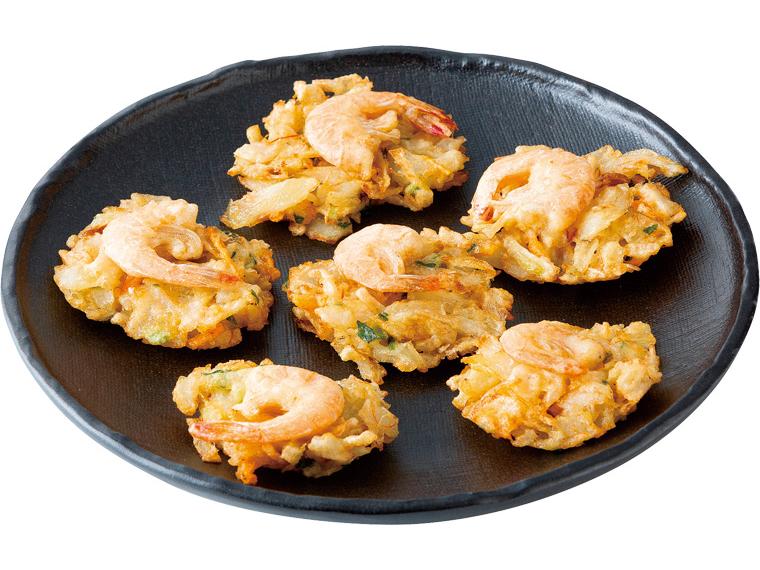 国産芝えびのせミニかき揚げ 6個120g