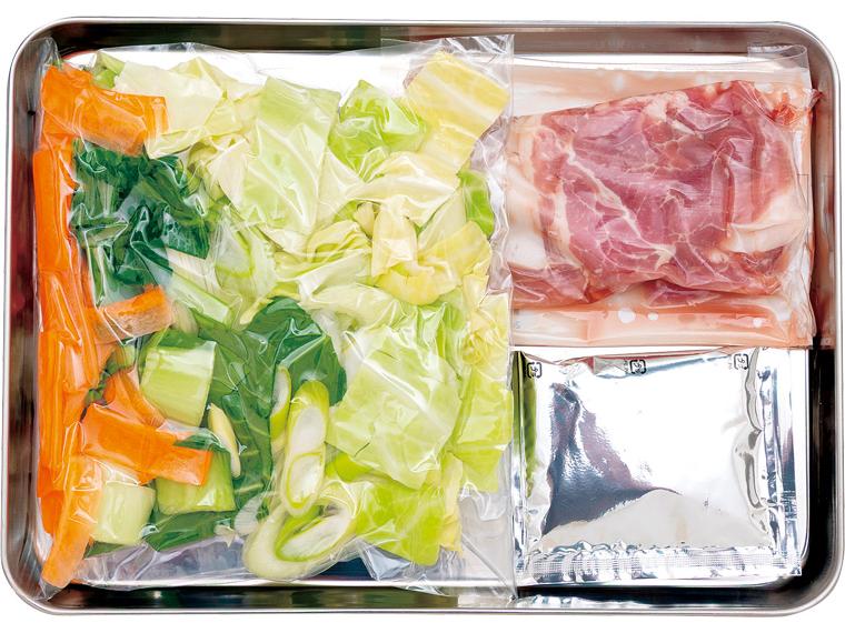 おかずキット　5種野菜の中華風炒め（産直豚肉使用） 2人前