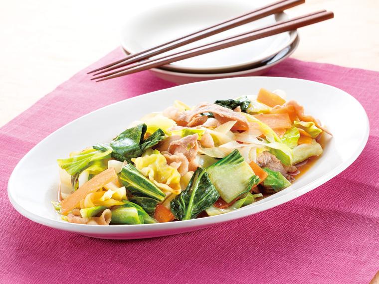 おかずキット　5種野菜の中華風炒め（産直豚肉使用） 2人前