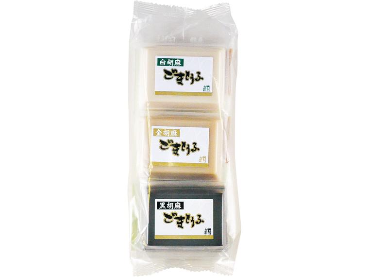 高野山ごまとうふ・彩りみそだれ付 75g×3・みそだれ10g×3