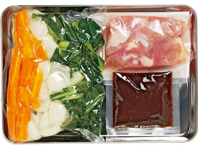 おかずキット　鶏肉と青菜の甘辛みそ炒め（産直鶏肉使用） 2人前