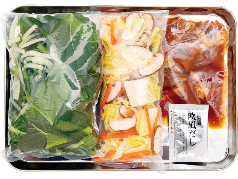 おかずキット　鶏肉と有機小松菜の卵とじ 2〜3人前