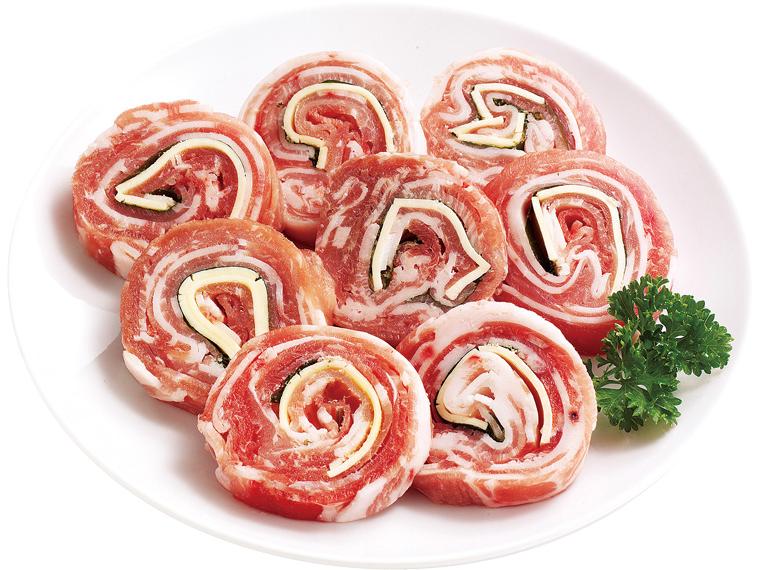 めぐみ米豚ひとくちロール（チーズ・大葉） 8個180g