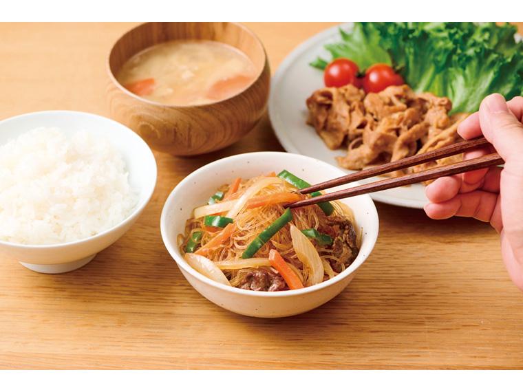 ケンミン　おうちの野菜でもう一品　チャプチェ 92g(はるさめ50g、液体ソース42g)×2