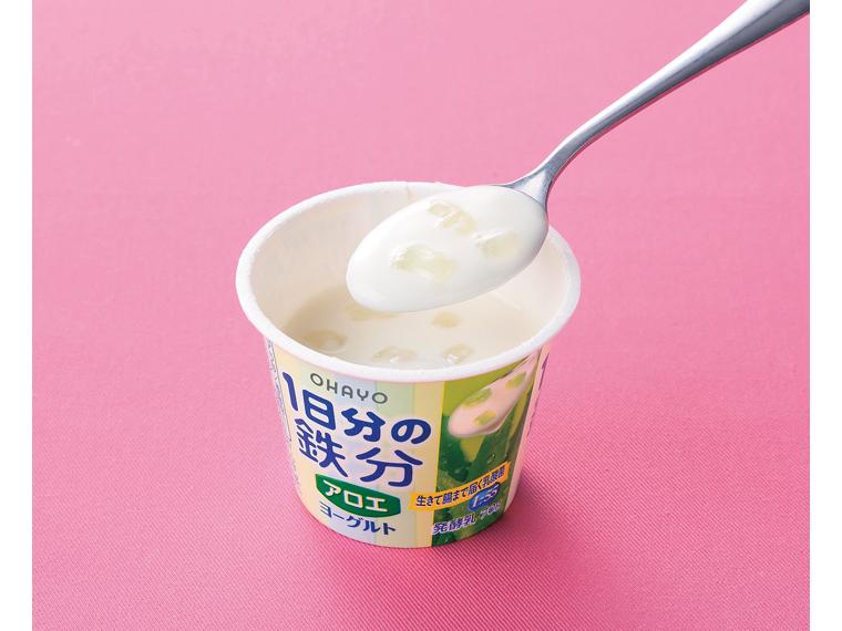 1日分の鉄分ヨーグルトアロエ 420g（70g×6個）