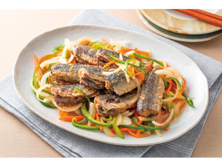 まるごと食べられる小あじ南蛮漬（たれ付） 200g（あじ粉付120ｇ・南蛮たれ80ｇ）
