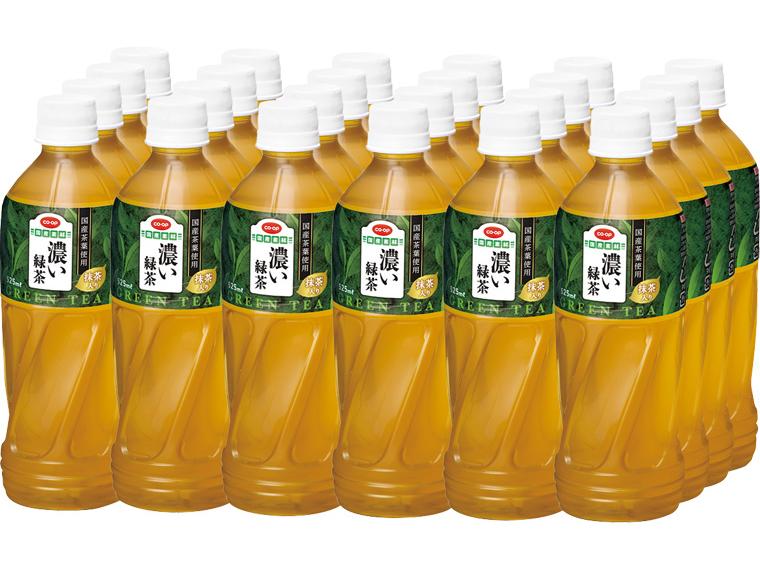 濃い緑茶（抹茶入り）（ペットボトル） 525ml×24