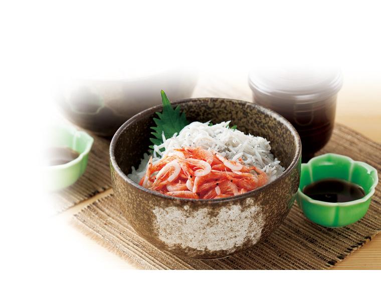 しらすと桜えびの丼セット（たれ付） しらす50g・桜えび30g・たれ15g×2