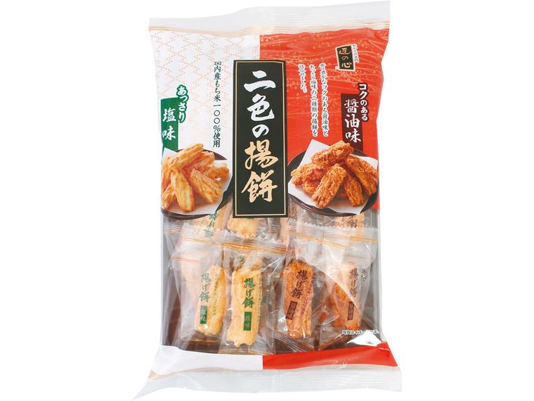 二色の揚餅 醤油味12個・塩味12個