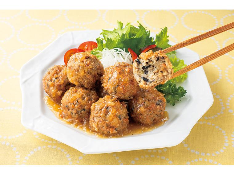 ごぼうとひじきのふんわり肉だんご　和風あん 296g（4個×2袋）