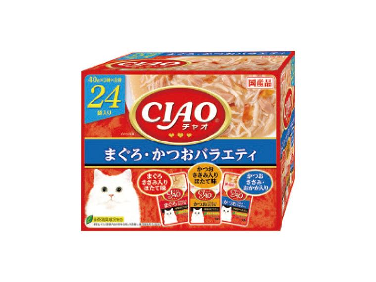 チャオパウチ まぐろ・かつおバラエティ 40g×24袋   