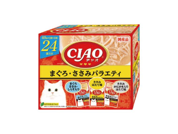 チャオパウチ  まぐろ・ささみバラエティ 40g×24袋  