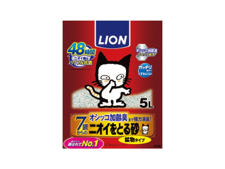 ニオイをとる砂 5L 7歳以上用 鉱物タイプ 