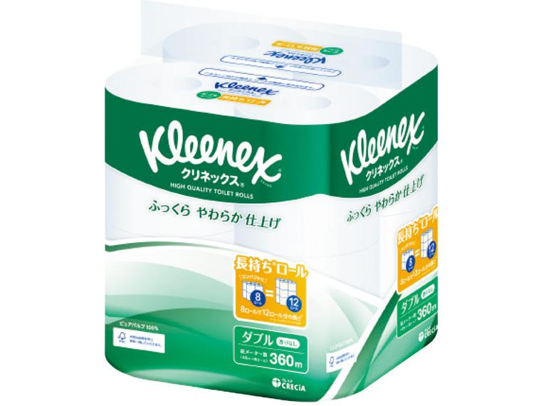 クリネックス 長持ちロール 8R  ダブル