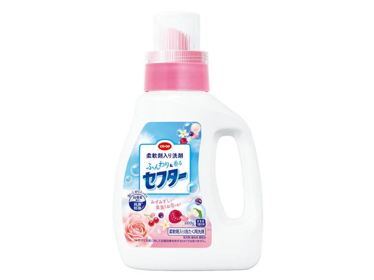 柔軟剤入り洗剤 ふんわり＆香るセフター  本体 800g 