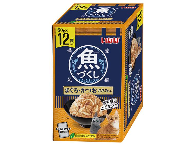 魚づくし 60g×12袋  まぐろ・かつお ささみ入り
