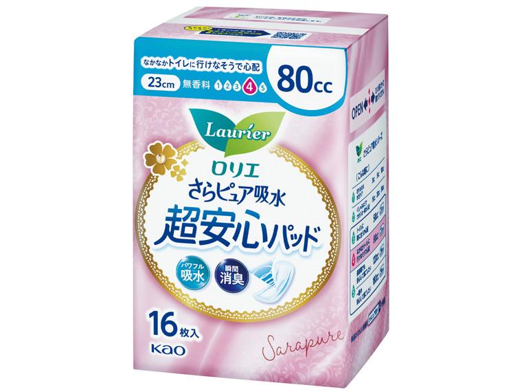 ロリエ さらピュア吸水超安心パッド  80cc 16枚