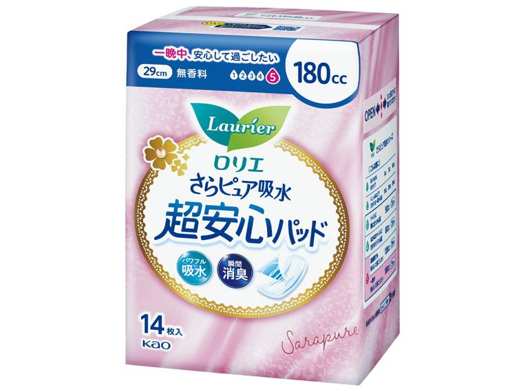 ロリエ さらピュア吸水超安心パッド  180cc 14枚 