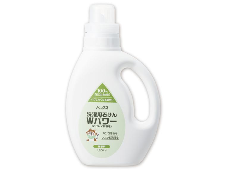 パックス 洗濯用石けん Wパワー  本体 1200ml