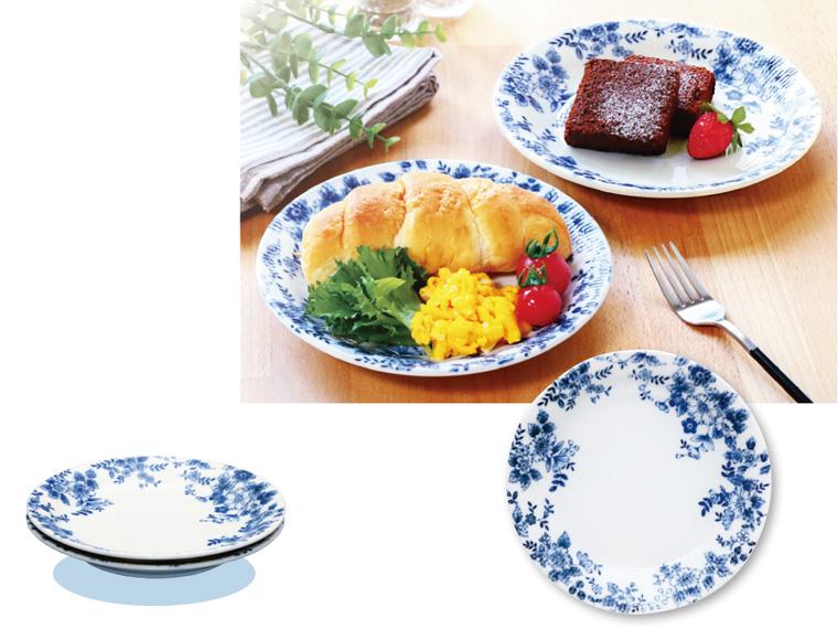 ブルーレース パン皿  2枚組