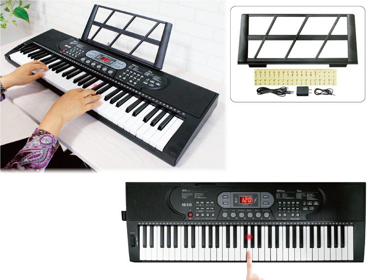 クマザキエイム ガイド機能付き電子ピアノKB-61K  