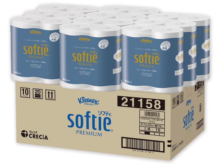 クリネックス ソフティ ホワイト 2枚重ね  35m×4R×10P 